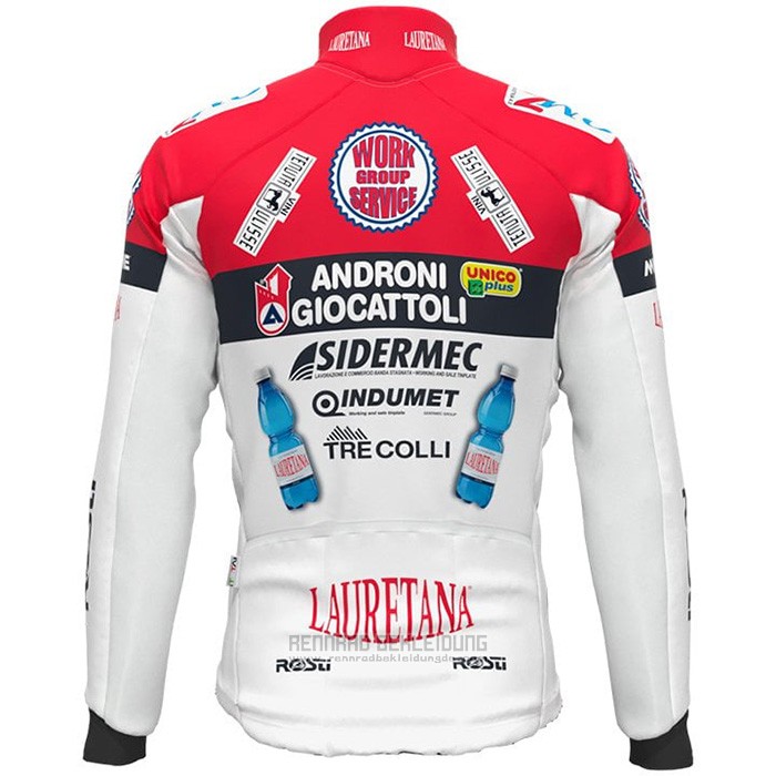 2021 Fahrradbekleidung Androni Giocattoli Wei Rot Trikot Langarm und Tragerhose - zum Schließen ins Bild klicken